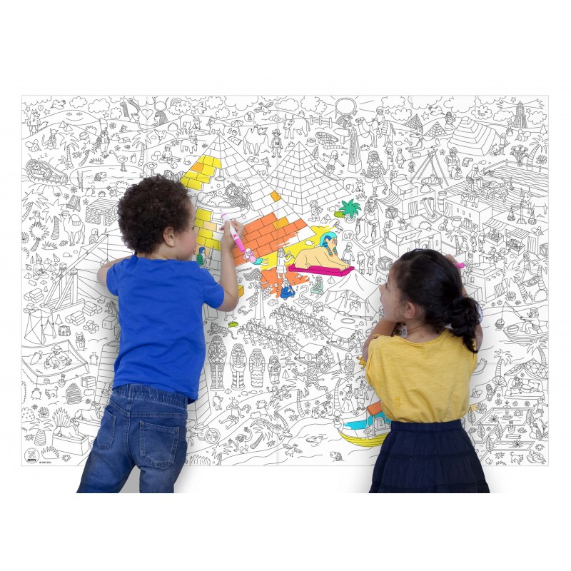 Kids Life, poster géant à colorier - 70 x 100cm - par Omy – Memento Mori