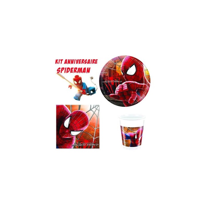 Kit Anniversaire Spiderman Deco De Fete
