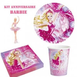 Décoration - Anniversaire fille Vaisselle jetable Barbie™
