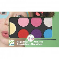 Maquillage Djeco - Palette et 6 couleurs sweet