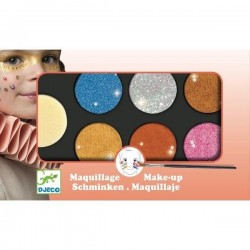 Maquillage Djeco - Palette 6 couleurs effet métal