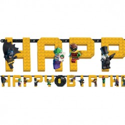 Guirlande Happy Birthday Lego Batman - 1,8 m