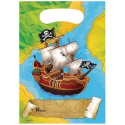 6 pochettes cadeaux Pirate...